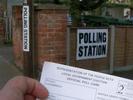 [Polling station]