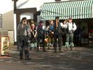 [Morris Dancing outside the grocers in Glemsford]