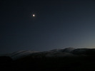 [The moon above the snowy Cambrian Mountains]
